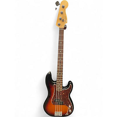 Used 2012 Fender American Standard Precision Bass 3 Color Sunburst Electric Bass Guitar