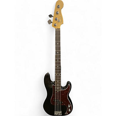 Used 2012 Fender American Standard Precision Bass Black Electric Bass Guitar