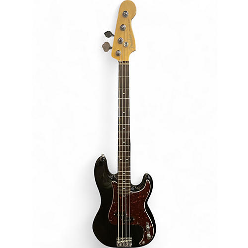 Used 2012 Fender American Standard Precision Bass Black Electric Bass Guitar Black