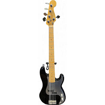 Used 2012 Fender American Standard Precision Bass V Black Electric Bass Guitar