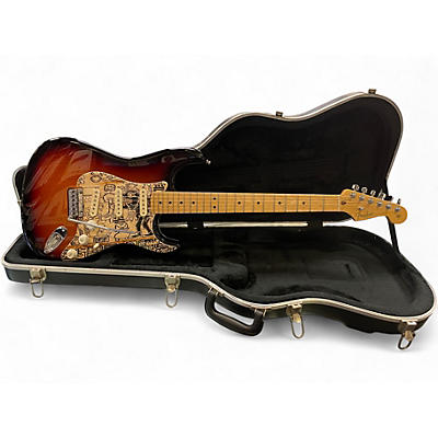 Used 2012 Fender American Standard Stratocaster 3 Color Sunburst Solid Body Electric Guitar
