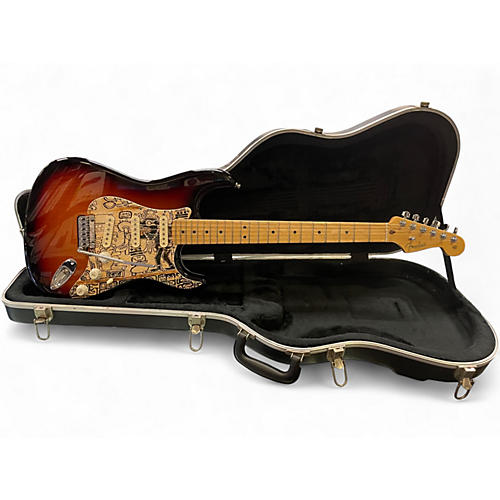 Used 2012 Fender American Standard Stratocaster 3 Color Sunburst Solid Body Electric Guitar 3 Color Sunburst