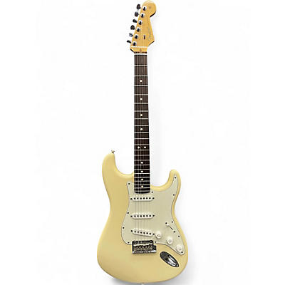 Used 2012 Fender American Standard Stratocaster Olympic White Solid Body Electric Guitar