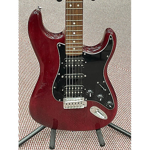 Fender Used 2012 Fender Modern Player Stratocaster HSS Crimson Red Trans Solid Body Electric Guitar Crimson Red Trans