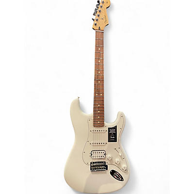 Used 2012 Fender Player Stratocaster Pearl White Solid Body Electric Guitar