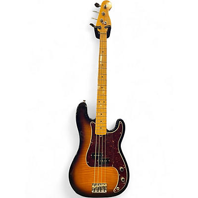 Used 2012 Fender Select Precision Bass Tobacco Burst Electric Bass Guitar