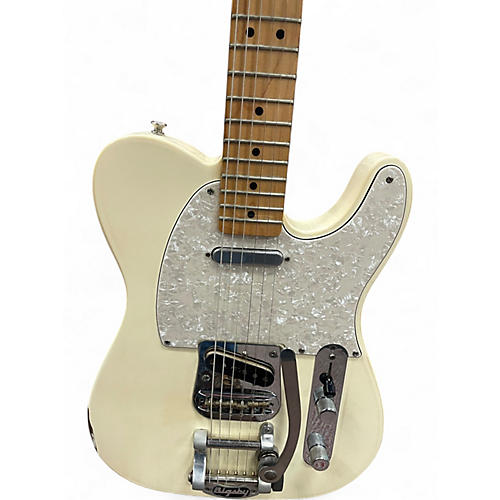 Used 2012 Fender Standard Telecaster B5 Bigsby Conversion Arctic White Solid Body Electric Guitar Arctic White