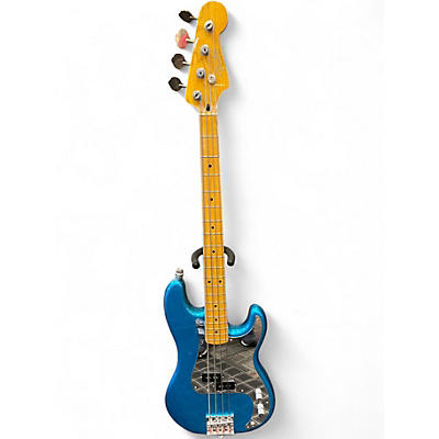 Used 2012 Fender Steve Harris Signature Precision Bass Blue Electric Bass Guitar