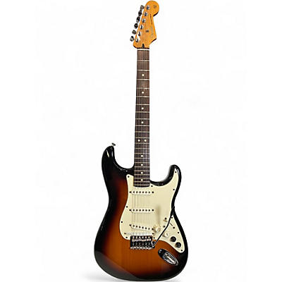 Used 2012 Fender VG Stratocaster 3 Tone Sunburst Solid Body Electric Guitar
