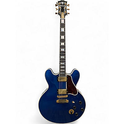 Used 2012 Gibson BB King Signature Lucille anniversary sapphire blue Hollow Body Electric Guitar