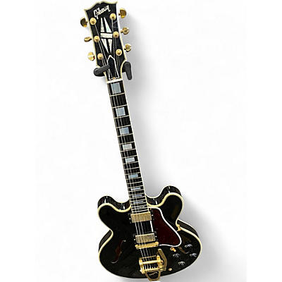 Used 2012 Gibson CUSTOM SHOP ES355 BIGSBY Black Hollow Body Electric Guitar
