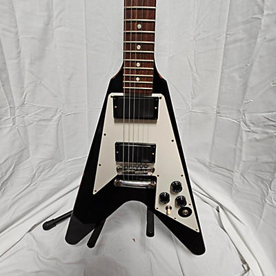 Gibson Used 2012 Gibson Custom Shop Kirk Hammet 1979 Flying V Reissue Black Solid Body Electric Guitar