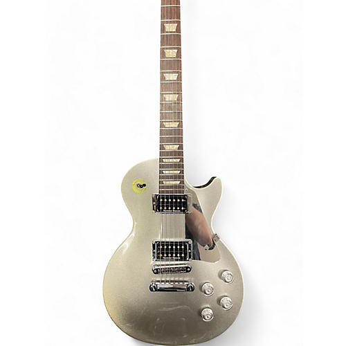 Used 2012 Gibson Les Paul Studio Silver Sparkle Solid Body Electric Guitar Silver Sparkle