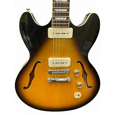 Used 2012 Gibson P-90 Tobacco Burst Hollow Body Electric Guitar