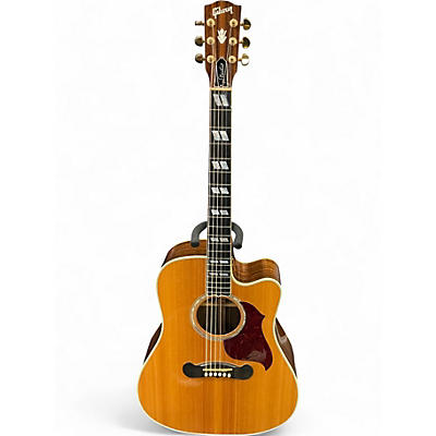 Used 2012 Gibson Songwriter Deluxe EC Studio Natural Acoustic Electric Guitar