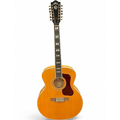 Used 2012 Guild F412 Natural 12 String Acoustic Electric Guitar