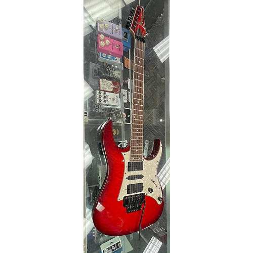 Ibanez Used 2012 Ibanez RG350QMZ Red Solid Body Electric Guitar Red