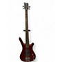 Used 2012 RockBass by Warwick CORVETTE $$ Burgundy Red Transparent Satin Electric Bass Guitar Burgundy Red Transparent Satin