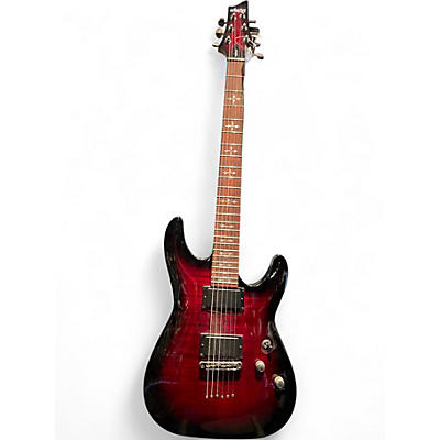 Used 2012 Schecter Guitar Research Demon 6 Black Cherry Solid Body Electric Guitar