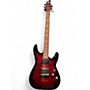 Used 2012 Schecter Guitar Research Demon 6 Black Cherry Solid Body Electric Guitar Black Cherry