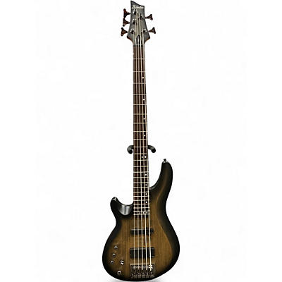 Used 2012 Schecter Guitar Research Diamond Series C-5 Custom Left Handed Natural Burst Electric Bass Guitar