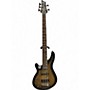 Used 2012 Schecter Guitar Research Diamond Series C-5 Custom Left Handed Natural Burst Electric Bass Guitar Natural Burst