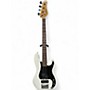 Used 2012 Schecter Guitar Research Model T White Electric Bass Guitar White