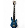 Used 2012 Spector NS5 USA 5 String bahama blue Electric Bass Guitar bahama blue