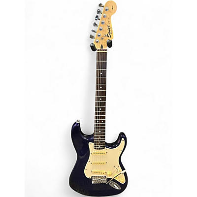 Used 2012 Squier Affinity Stratocaster Blue Solid Body Electric Guitar