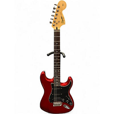 Used 2012 Squier Affinity Stratocaster Candy Apple Red Solid Body Electric Guitar