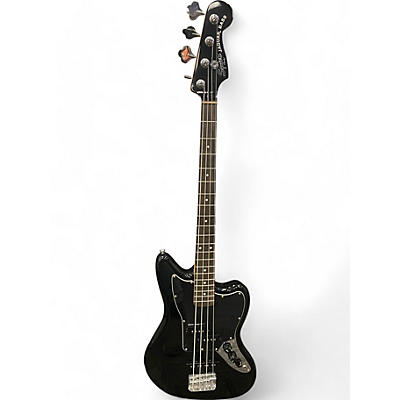 Used 2012 Squier Short Scale Vintage Modified Jaguar Black Electric Bass Guitar