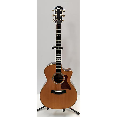 Taylor Used 2012 Taylor 814CE BUILDERS EDITION Natural Acoustic Electric Guitar Natural