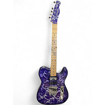 Used 2013 Crook Custom Telecaster Purple Paisley Solid Body Electric Guitar