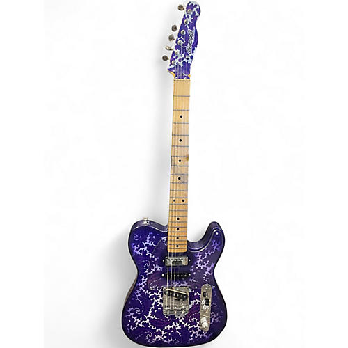 Used 2013 Crook Custom Telecaster Purple Paisley Solid Body Electric Guitar Purple Paisley