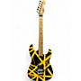 Used EVH Used 2013 EVH Striped Series Black and Yellow Solid Body Electric Guitar Black and Yellow