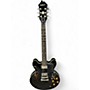 Used 2013 Epiphone Dot Black Hollow Body Electric Guitar Black