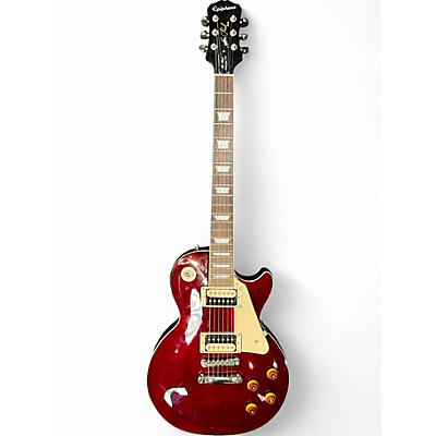 Epiphone Used 2013 Epiphone Les Paul Traditional Pro Wine Red Solid Body Electric Guitar