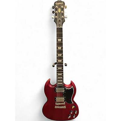 Used 2013 Epiphone SG Standard Worn Cherry Solid Body Electric Guitar