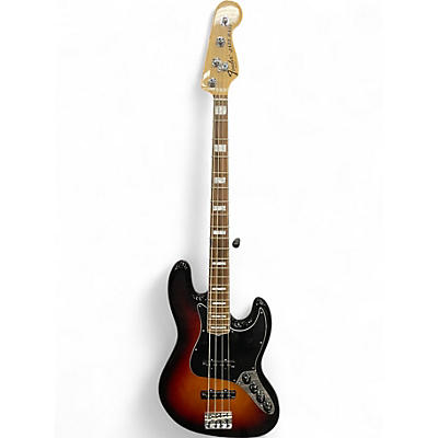 Used 2013 Fender American Deluxe Jazz Bass 3 Color Sunburst Electric Bass Guitar