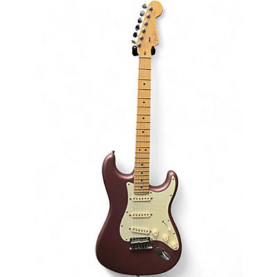 Used 2013 Fender American Deluxe Stratocaster Burgundy Mist Solid Body Electric Guitar