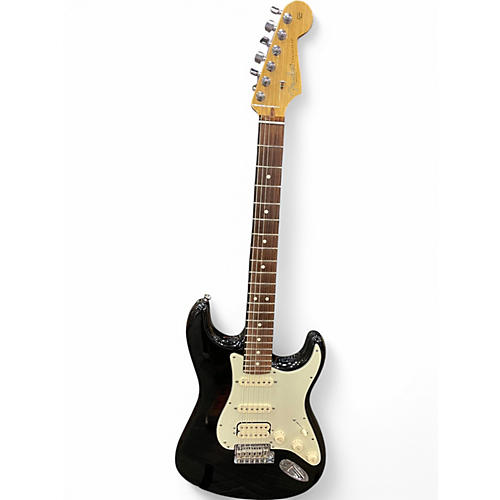 Used 2013 Fender American Deluxe Stratocaster Metallic Black Solid Body Electric Guitar Metallic Black