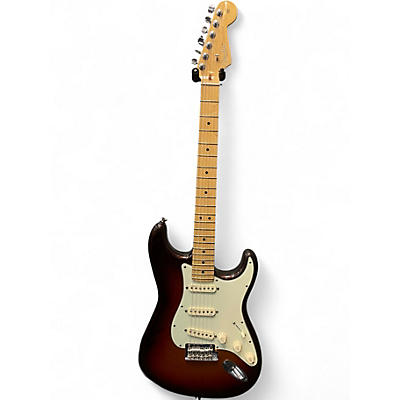 Used 2013 Fender American Deluxe Stratocaster Plus MYSTIC 3 COLOR SUNBURST Solid Body Electric Guitar