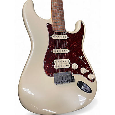Used 2013 Fender American Deluxe Stratocaster Plus Olympic White Solid Body Electric Guitar