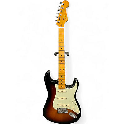Used 2013 Fender American Deluxe V Neck S1 Strat 2 Tone Sunburst Solid Body Electric Guitar