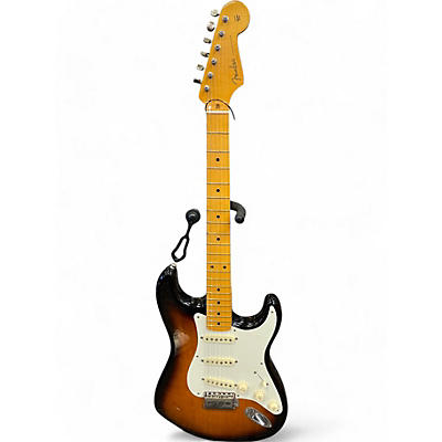 Fender Used 2013 Fender Artist Seriees Eric Johnson Stratocaster 2 Tone Sunburst Solid Body Electric Guitar