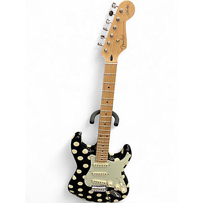 Used 2013 Fender Artist Series Buddy Guy Polka Dot Stratocaster Black Solid Body Electric Guitar