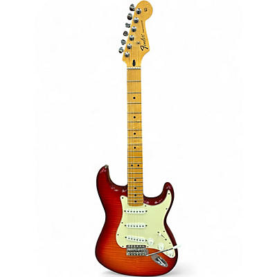 Used 2013 Fender Player Plus Stratocaster Plus Top Cherry Sunburst Solid Body Electric Guitar