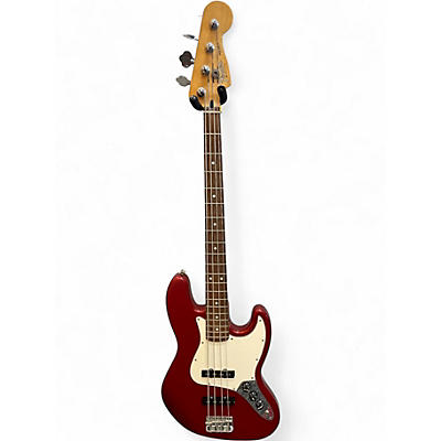 Used 2013 Fender Standard Jazz Bass Candy Apple Red Electric Bass Guitar