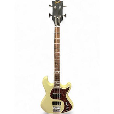 Used 2013 Gibson BAEB5 SATIN CREAM Electric Bass Guitar