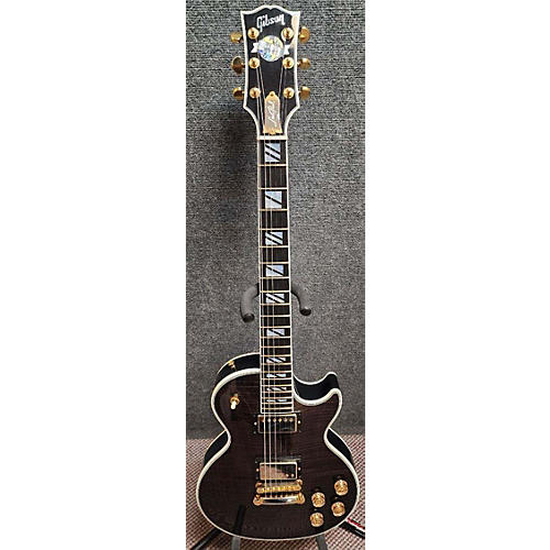 Gibson Used 2013 Gibson Les Paul Supreme AAA Trans Black Solid Body Electric Guitar Trans Black